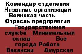 Командир отделения › Название организации ­ Воинская часть 6681 › Отрасль предприятия ­ Государственная служба › Минимальный оклад ­ 28 000 - Все города Работа » Вакансии   . Амурская обл.,Архаринский р-н